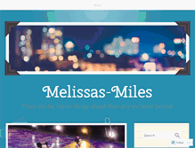 Tablet Screenshot of melissas-miles.com